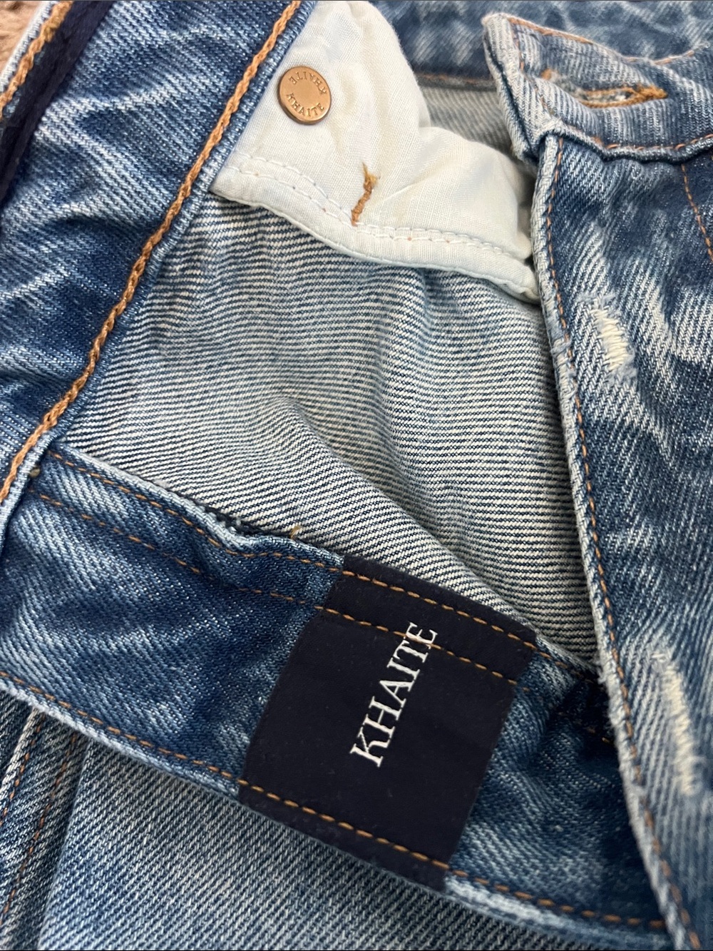 Khaite Danielle Blue Jeans . Size 26 - Picture 7 of 10